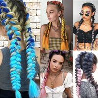 24 Inches Jumbo Braid Synthetic Braiding Hair Ombre Jumbo Hair Extension For Women DIY Hair Braids