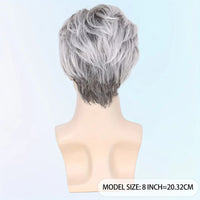 Grey Synthetic Wig for Men - Image 2