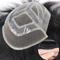 6" Lace Front Human Hair Toupee for Men - Image 4
