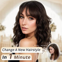 Brown Curly Wavy Synthetic Wig for Women - Image 2