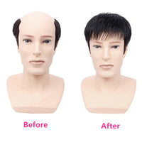White Synthetic Wig for Men - Image 2