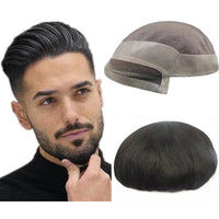 Toupee Human Hair Toupee for Men - Image 1