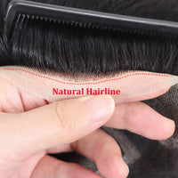 6" Lace Front Human Hair Toupee for Men - Image 8
