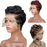 Curly Pixie Cut HD Lace Human Hair Wig for Women - Image 8