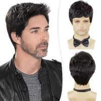 Grey Synthetic Wig for Men - Image 3