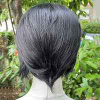 Black Bob HD Lace Synthetic Wig for Men - Image 3