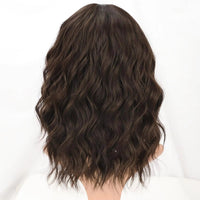 Brown Curly Wavy Synthetic Wig for Women - Image 4