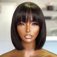 Straight Bob Glueless Human Hair Wig for Women - Image 4