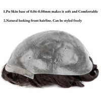 Toupee Human Hair Toupee for Men - Image 5