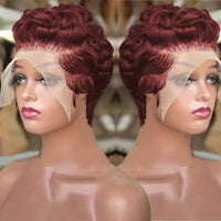 Curly Pixie Cut HD Lace Human Hair Wig for Women - Image 9