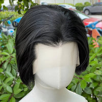 Black Bob HD Lace Synthetic Wig for Men - Image 4