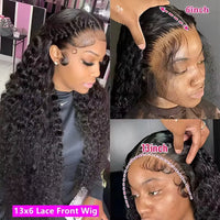 40" Wavy HD Lace Human Hair Wig for Women - Image 5