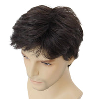 Brown Toupee Human Hair Wig for Men - Image 4