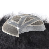 6" Lace Front Human Hair Toupee for Men - Image 10