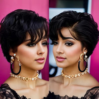 Pixie Cut HD Lace Human Hair Wig for Women - Image 2