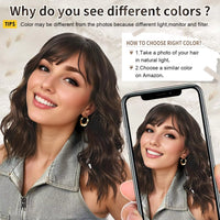 Brown Curly Wavy Synthetic Wig for Women - Image 5