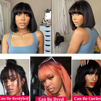Straight Bob Glueless Human Hair Wig for Women - Image 2
