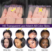 Preplucked Deep Wave Hd Lace Frontal Wig Curly Water Wave Brazilian Human Hair Wigs For Women