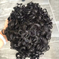 Curly Toupee Human Hair Toupee for Men - Image 17