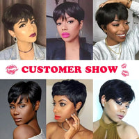 Pixie Cut Bob Human Hair Wig for Women - Image 5