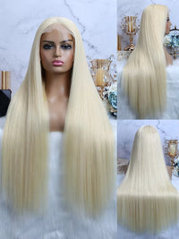 Blonde Straight HD Lace Human Hair Wig for Women - Image 5