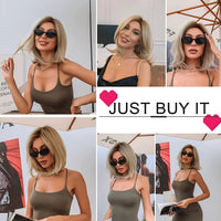 Blonde & Mixed Straight Synthetic Wig for Women - Image 27