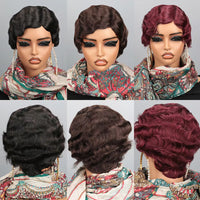 Wavy Pixie Cut Human Hair Wig for Women - Image 7