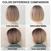 Brown & Pink Straight Pixie Cut Synthetic Wig for Women - Image 6