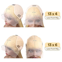 613 Blonde Body Wave Lace Frontal Wig 220% Density Brazilian Pre Plucked Human Hair 13x6 HD Transparent Lace Front Wigs