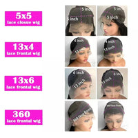 Body Wave 13x6 HD Transparent Lace Front Human Hair Wig 40 Inch Pre Plucked 220 Density 5x5 Glueless Lace Frontal Wigs for Women
