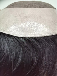Black Toupee Human Hair Toupee for Men - Image 6