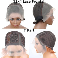 Mixed Straight Pixie Cut HD Lace Human Hair Wig for Women - Image 10