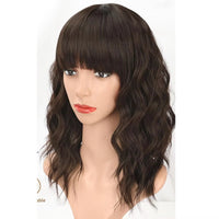 Brown Curly Wavy Synthetic Wig for Women - Image 7
