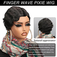 Wavy Pixie Cut Human Hair Wig for Women - Image 8