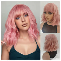 12" Wavy Synthetic Wig for Women - Image 1