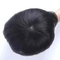 100% Remy Human Hair Wigs Swiss Lace PU Machine Man Toupee Clips in Human Hair System Natural Color