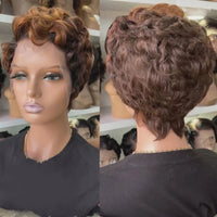 Curly Pixie Cut HD Lace Human Hair Wig for Women - Image 2