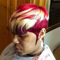 Straight Pixie Cut Wig 6inch Human Hair Short Layered Style for Women Comfortable Fit Wig