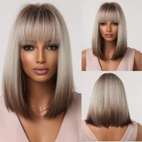 Blonde & Mixed Straight Synthetic Wig for Women - Image 3