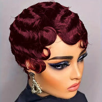 Wavy Pixie Cut Human Hair Wig for Women - Image 2