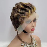 Curly Pixie Cut HD Lace Human Hair Wig for Women - Image 4
