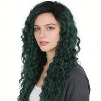 Blonde & Mixed Curly Wavy Synthetic Wig for Men - Image 4