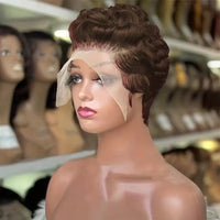 Curly Pixie Cut HD Lace Human Hair Wig for Women - Image 5