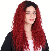 Blonde & Mixed Curly Wavy Synthetic Wig for Men - Image 6
