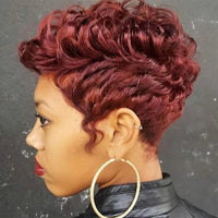 Curly Pixie Cut HD Lace Human Hair Wig for Women - Image 7
