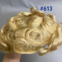 Toupee Human Hair Toupee for Men - Image 13