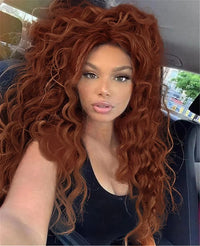Blonde & Mixed Curly Wavy Synthetic Wig for Men - Image 7