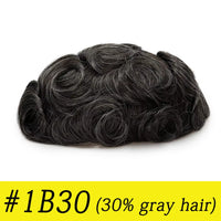 Toupee Human Hair Toupee for Men - Image 13