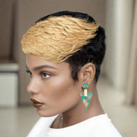 Curly Pixie Cut Machine Made Human Hair Wig for Women - Image 8