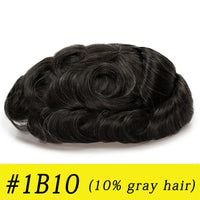 Toupee Human Hair Toupee for Men - Image 14